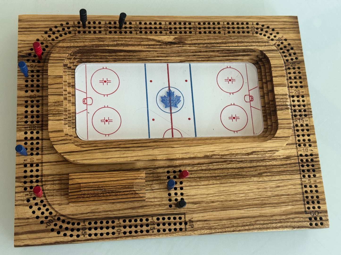Zebrawood Hockey Arena Cribscape
