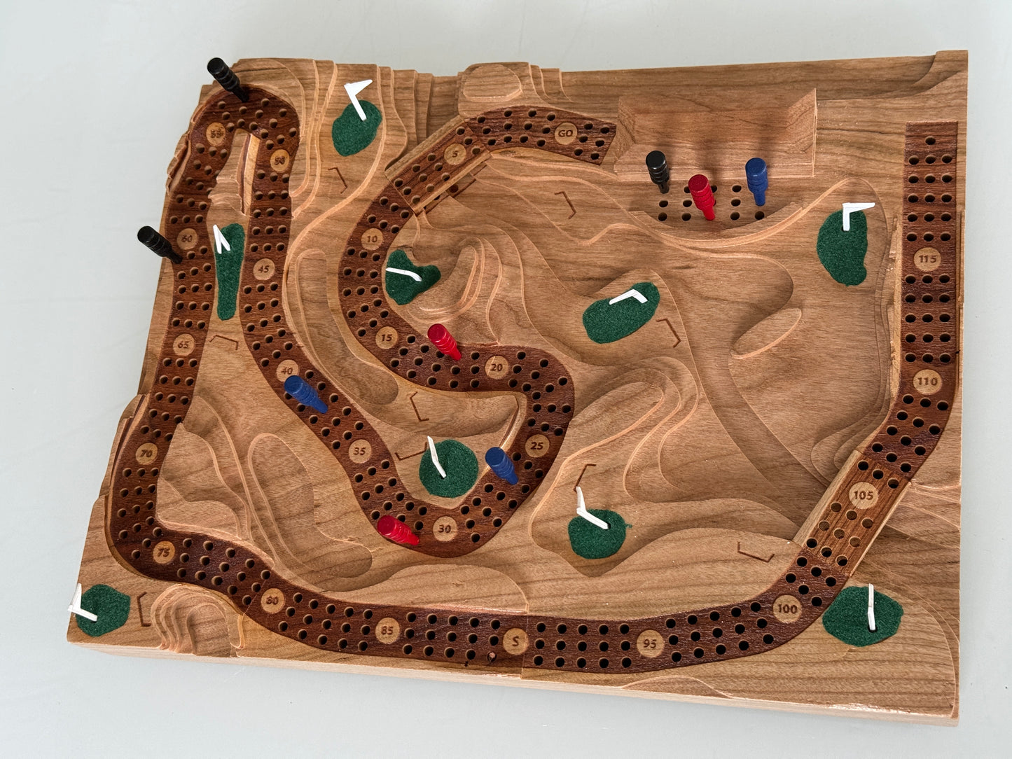 Cherry 'The Back Nine' Golf Cribscape