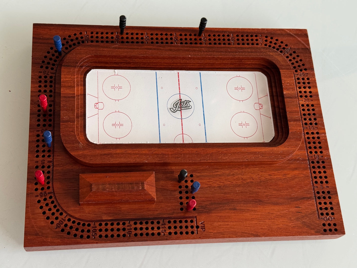 African Paduk Hockey Arena Cribscape