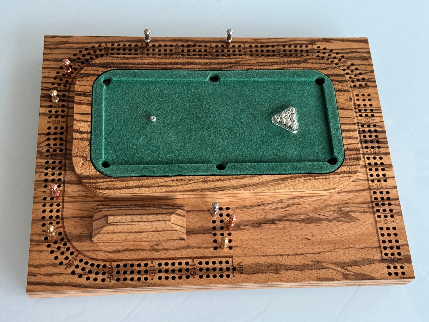 Zebrawood Pool / Billiards Table Cribscape