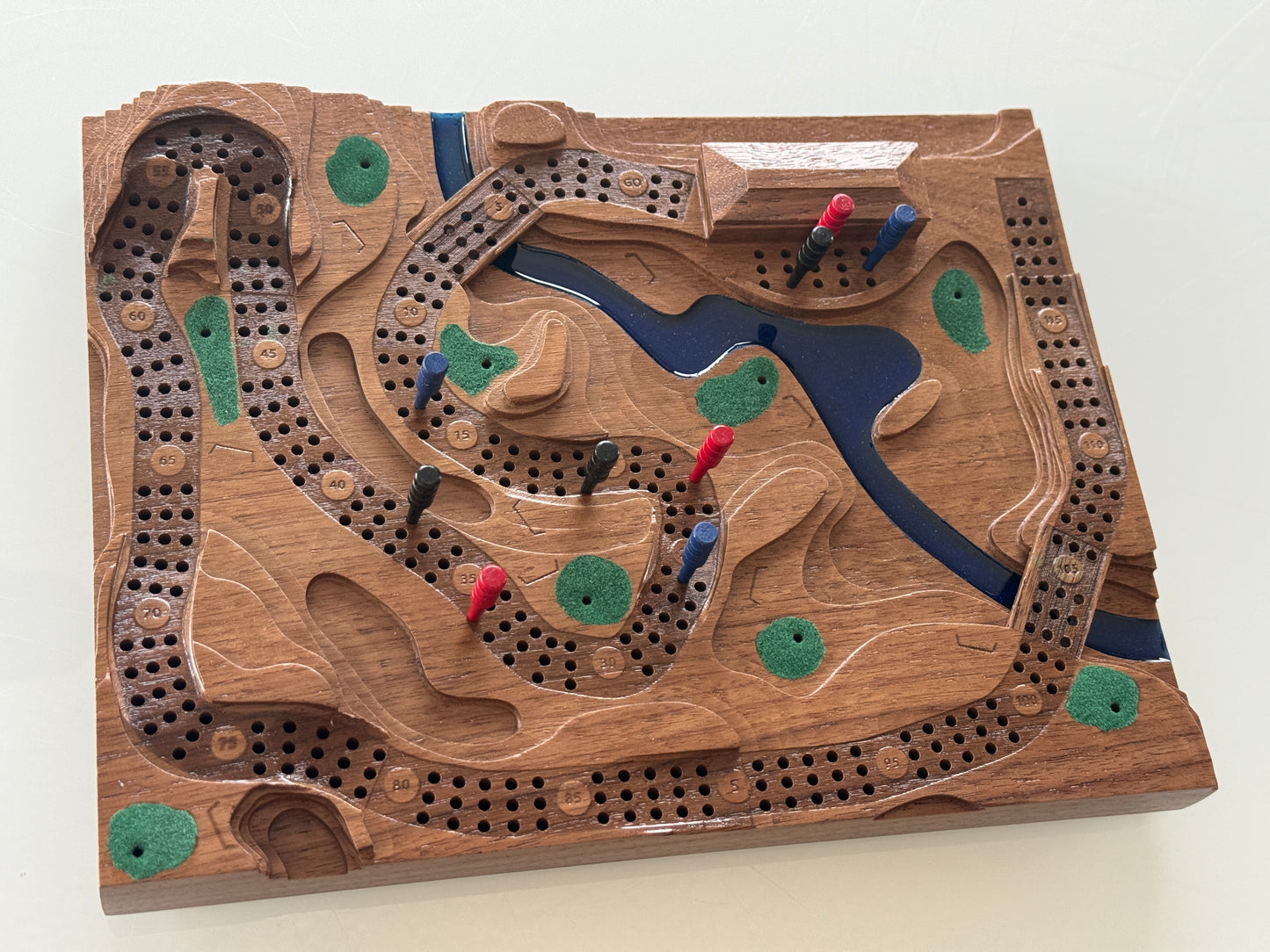 Cherry 'The Back Nine' Golf Cribscape