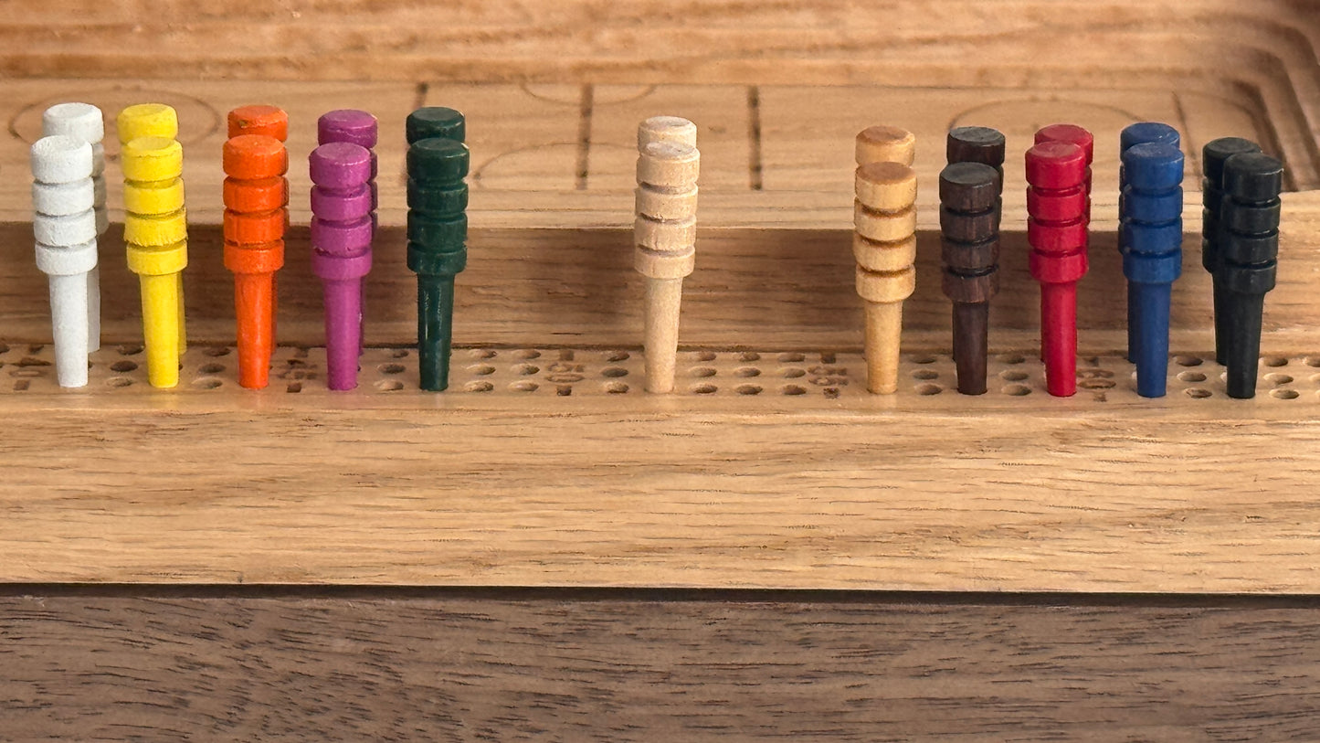 Wooden Cribbage Pegs (Custom Colors!)