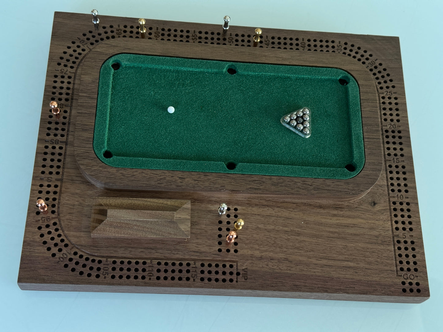 Walnut Pool / Billiards Table Cribscape