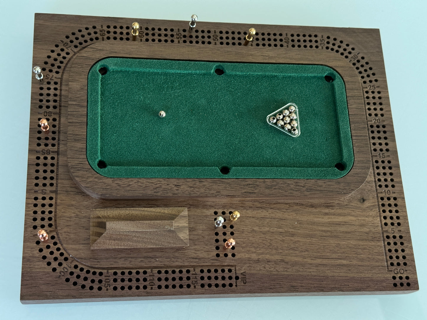 Walnut Pool / Billiards Table Cribscape