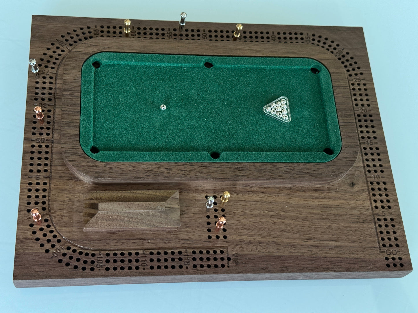 Walnut Pool / Billiards Table Cribscape