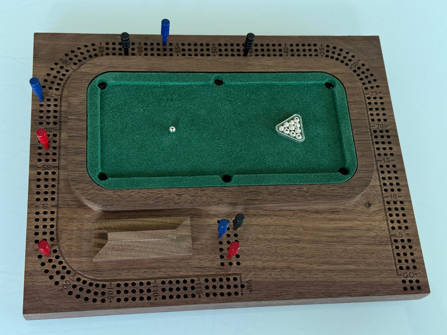 Walnut Pool / Billiards Table Cribscape