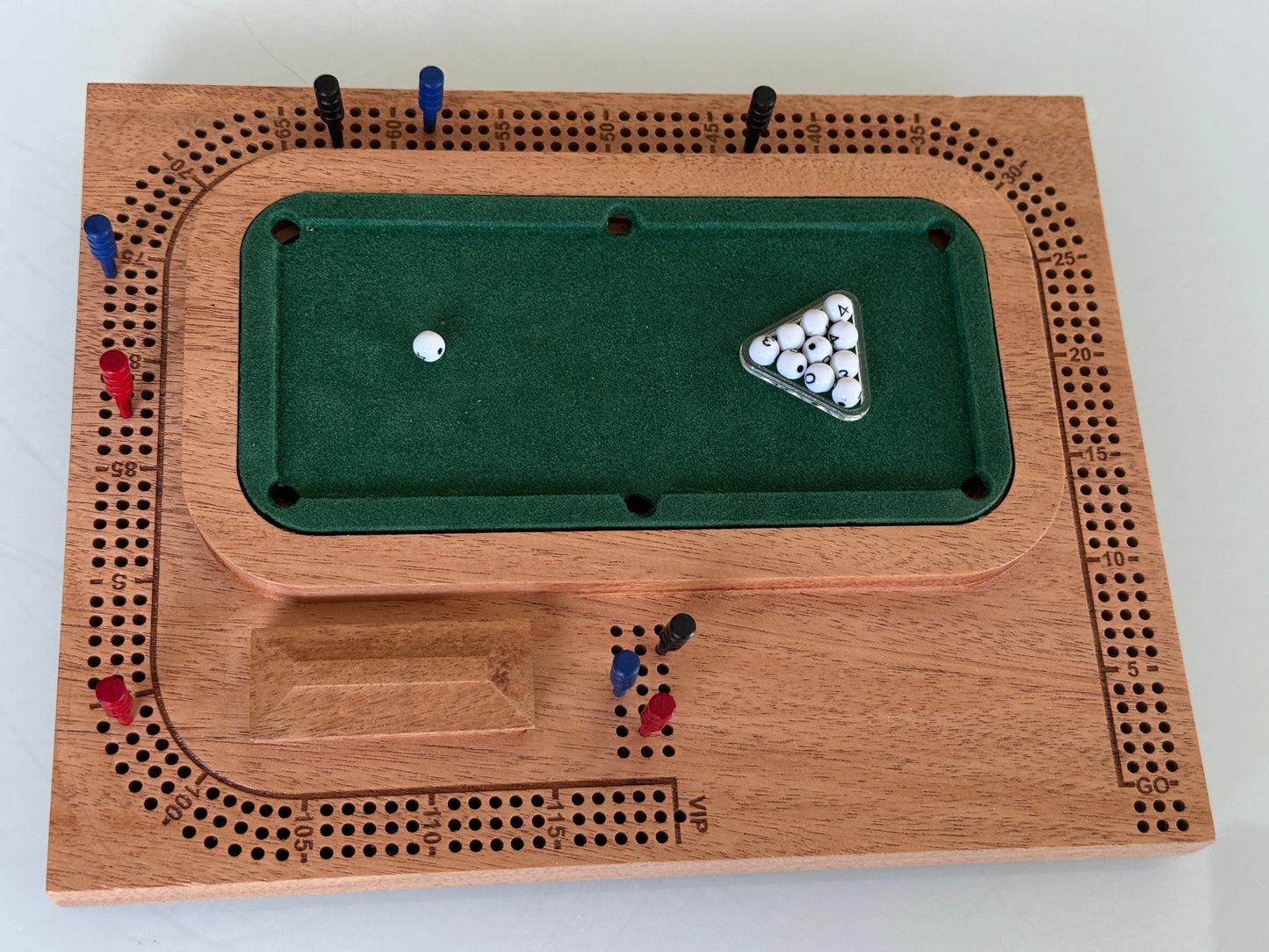 Mahogany Pool / Billiards Table Cribscape