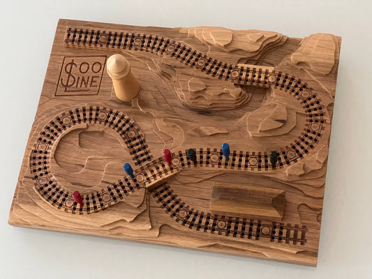 Add a Wooden Lighthouse to A Railroad Cribbage Board