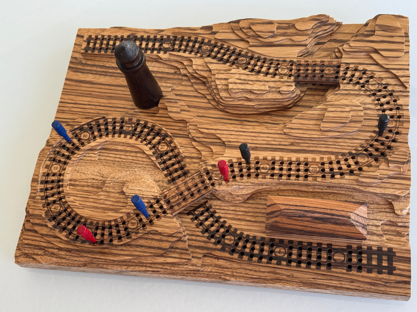 Zebrawood 'From the Mountains to the Coast' Railroad Cribscape