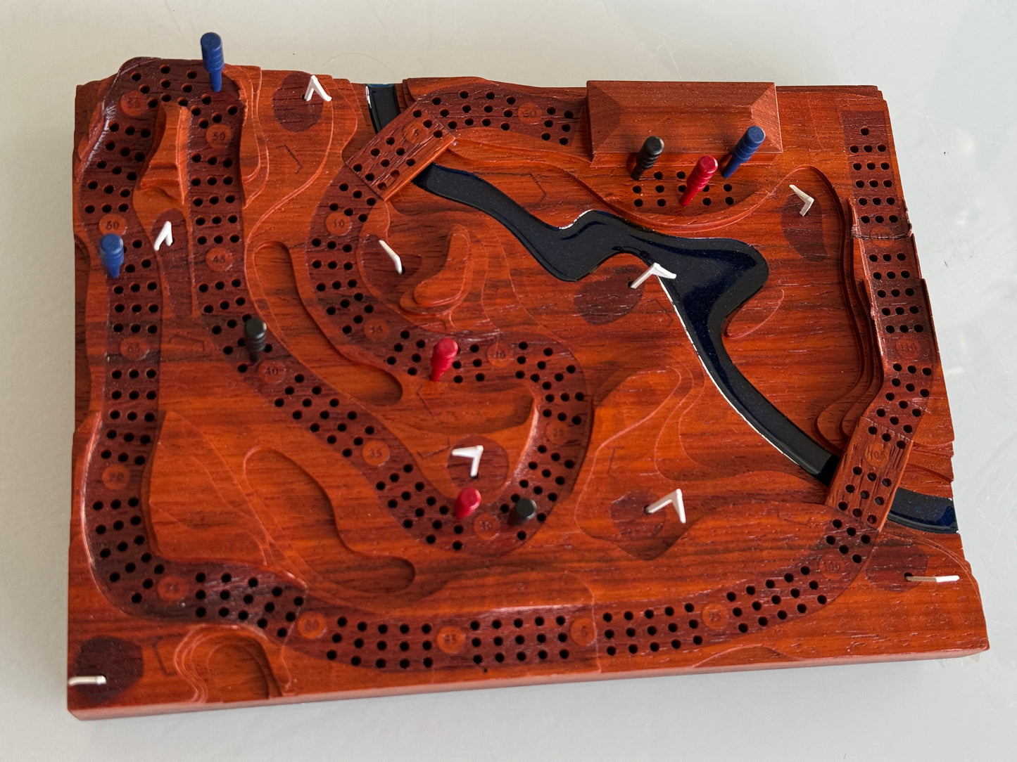 African Paduk 'The Back Nine' Golf Cribscape