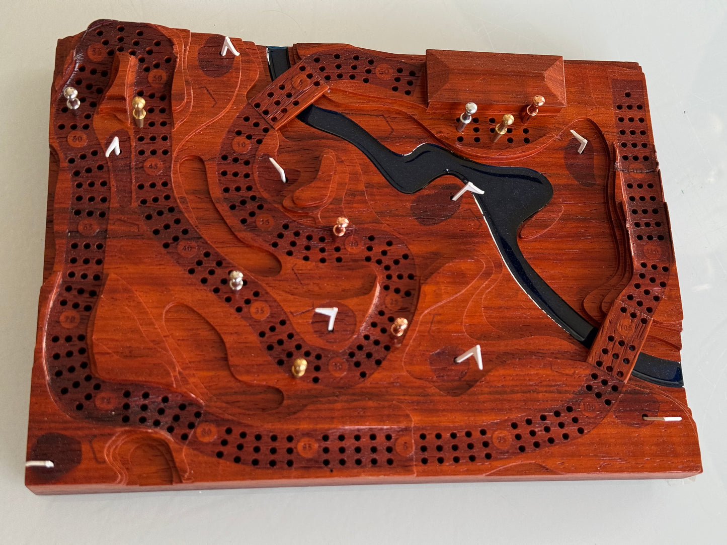 African Paduk 'The Back Nine' Golf Cribscape