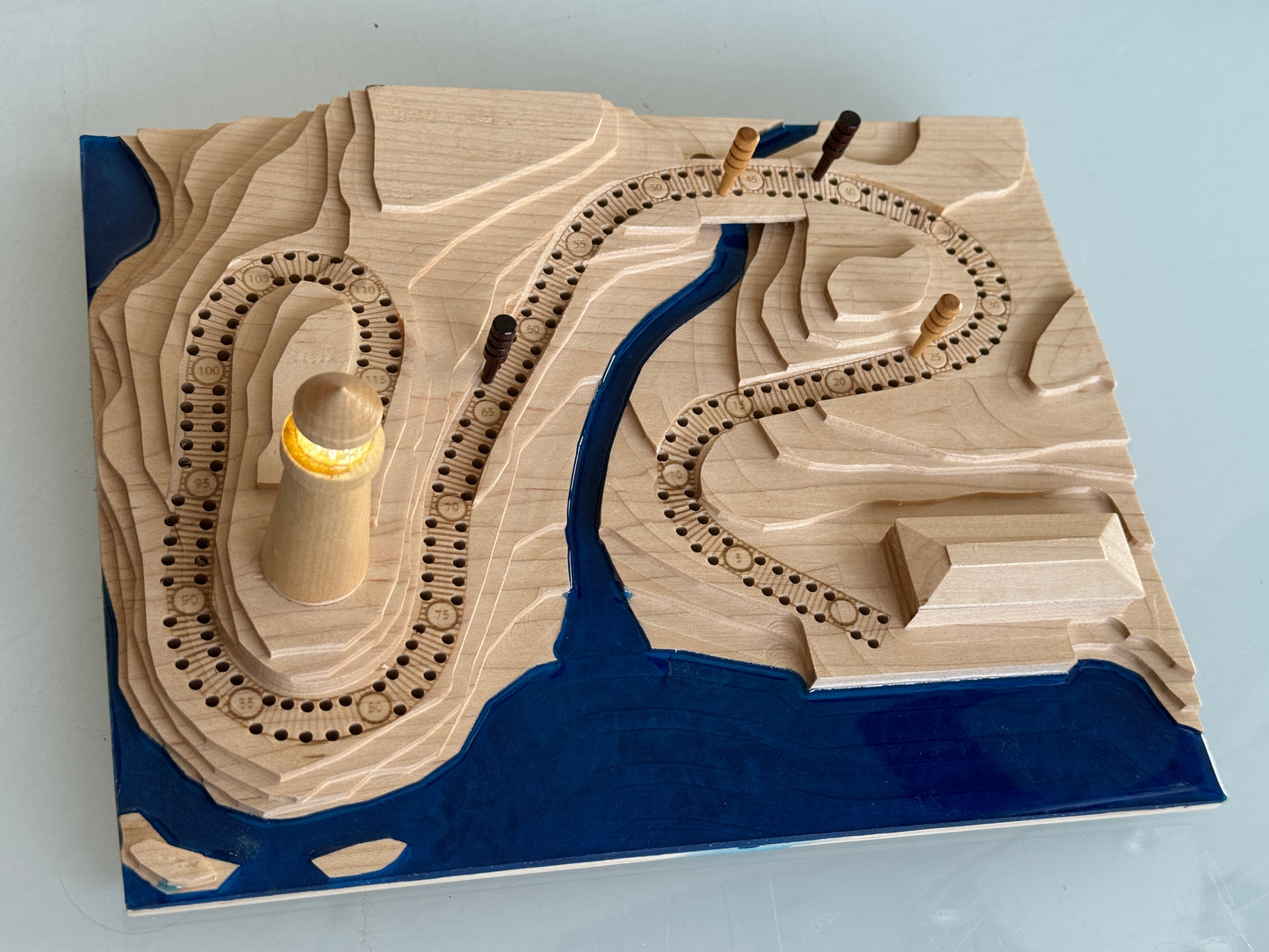 Maple 'Down By The Seashore' Lighthouse Cribscape