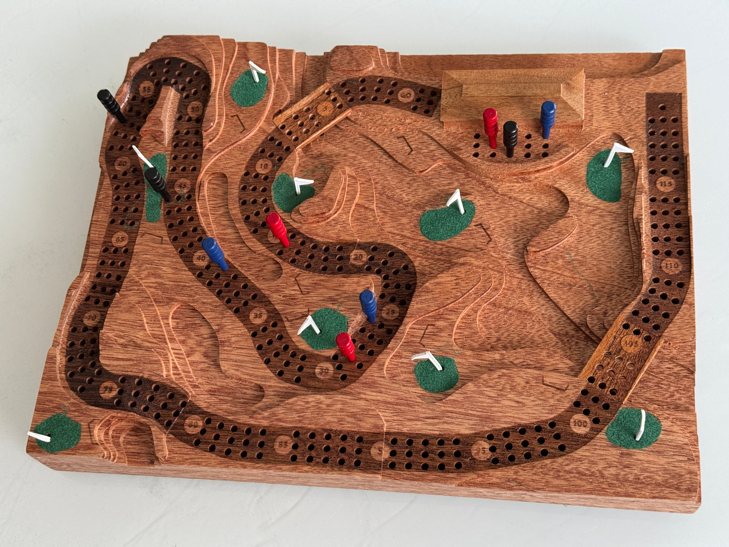 Mahogany 'The Back Nine' Golf Cribscape