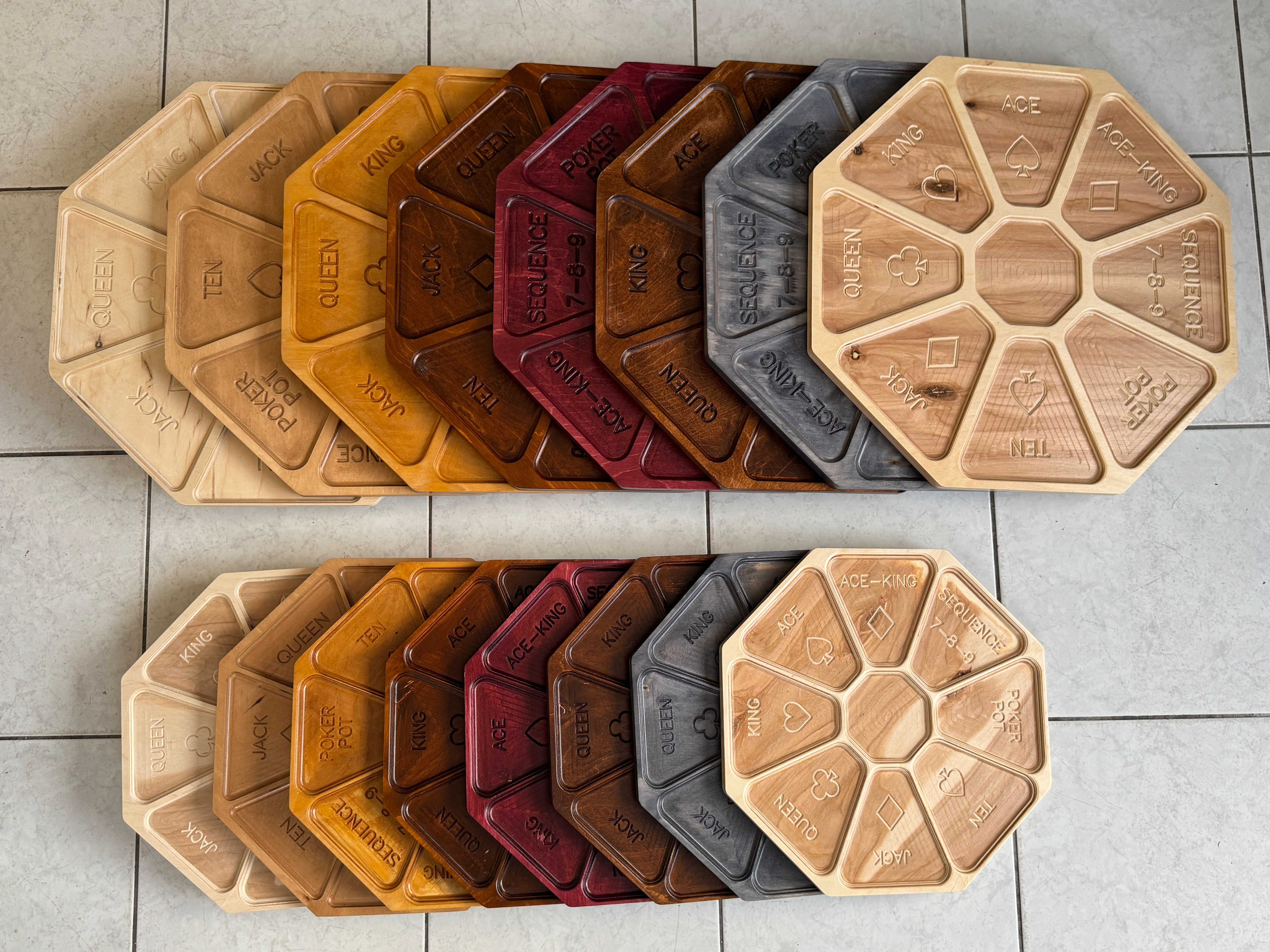 Rummoli Board - 20" carved Baltic Birch – Cribscapes 3D Adventure