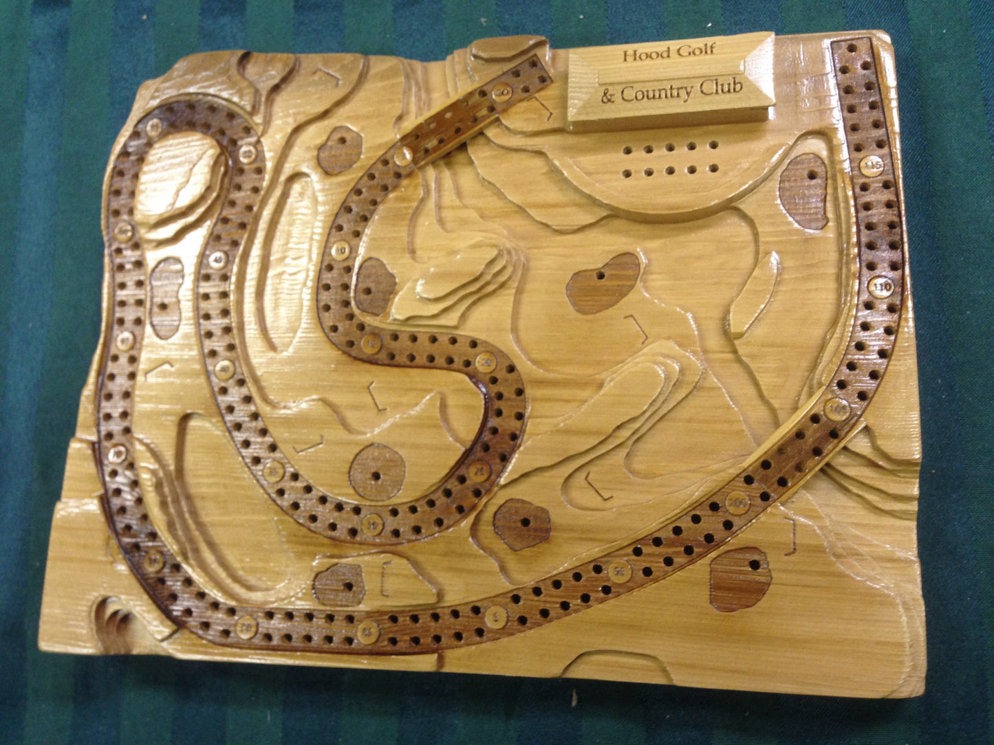 Roof Text Engraving Golf (or other boards)