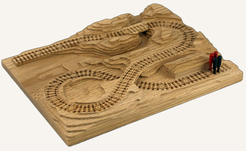 Oak 'From the Mountains to the Coast' Railroad Cribscape