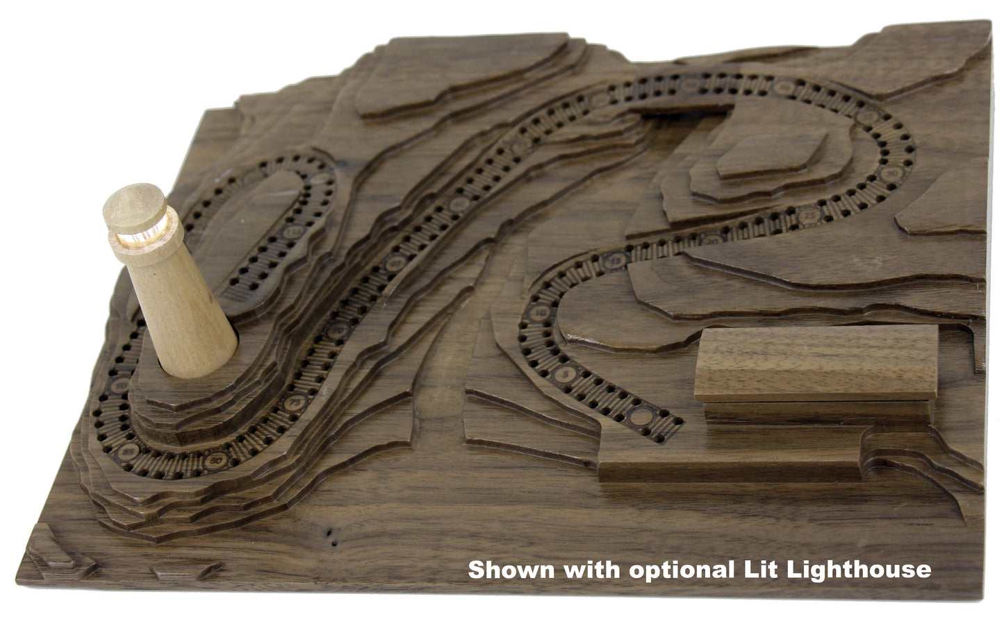 Walnut 'Down By The Seashore' Lighthouse Cribscape