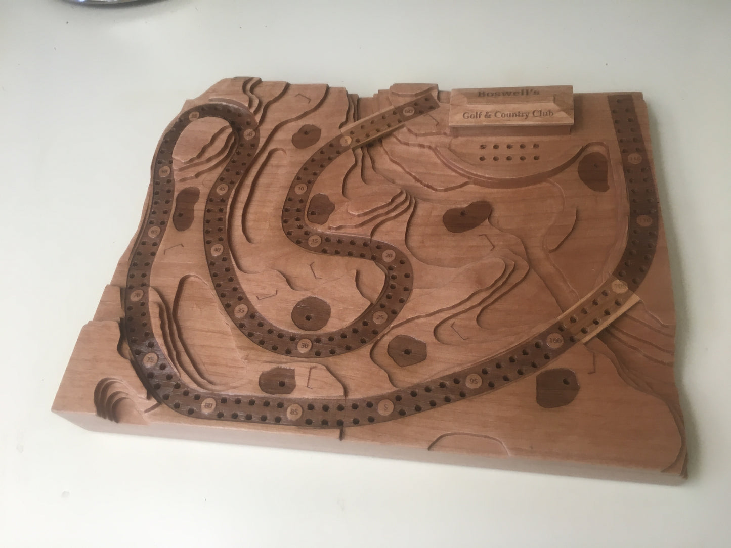 Roof Text Engraving Golf (or other boards)