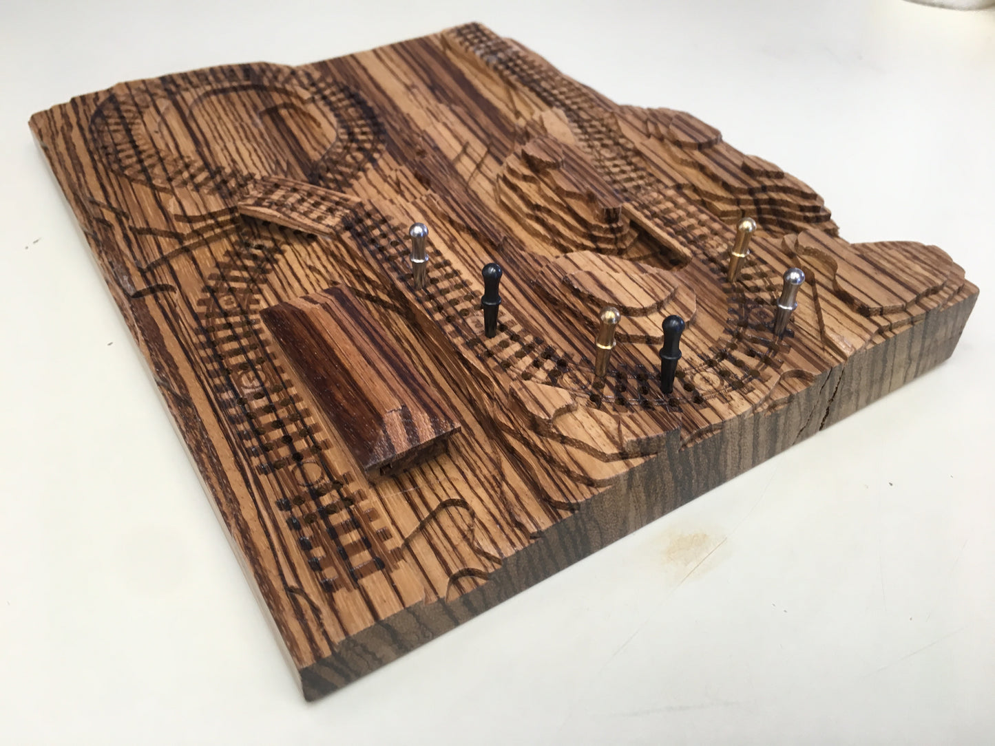 Zebrawood 'From the Mountains to the Coast' Railroad Cribscape
