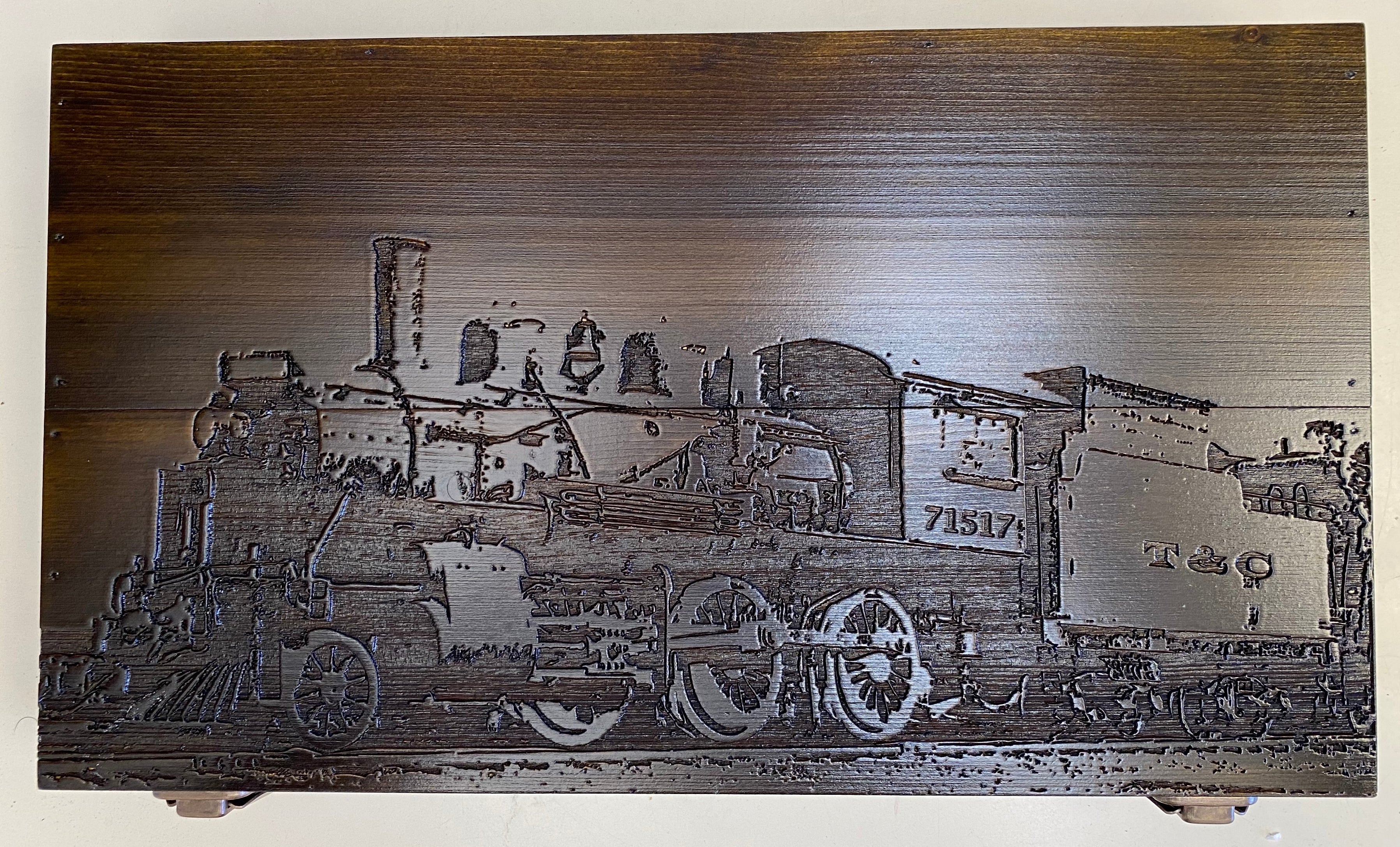 Steam Engine Engravings Customized Steam Engine Engraving Adds the Final Touch. – Cribscapes 3D ...