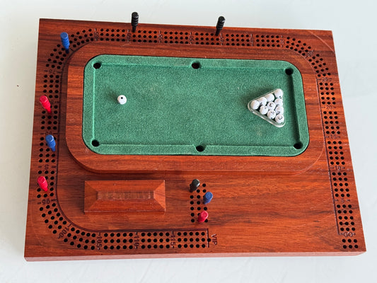 African Paduk Pool / Billiards Table Cribscape