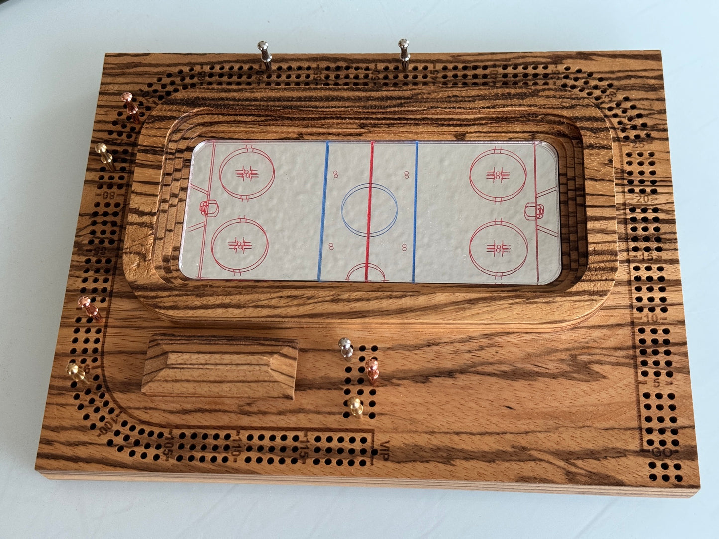 Zebrawood Hockey Arena Cribscape