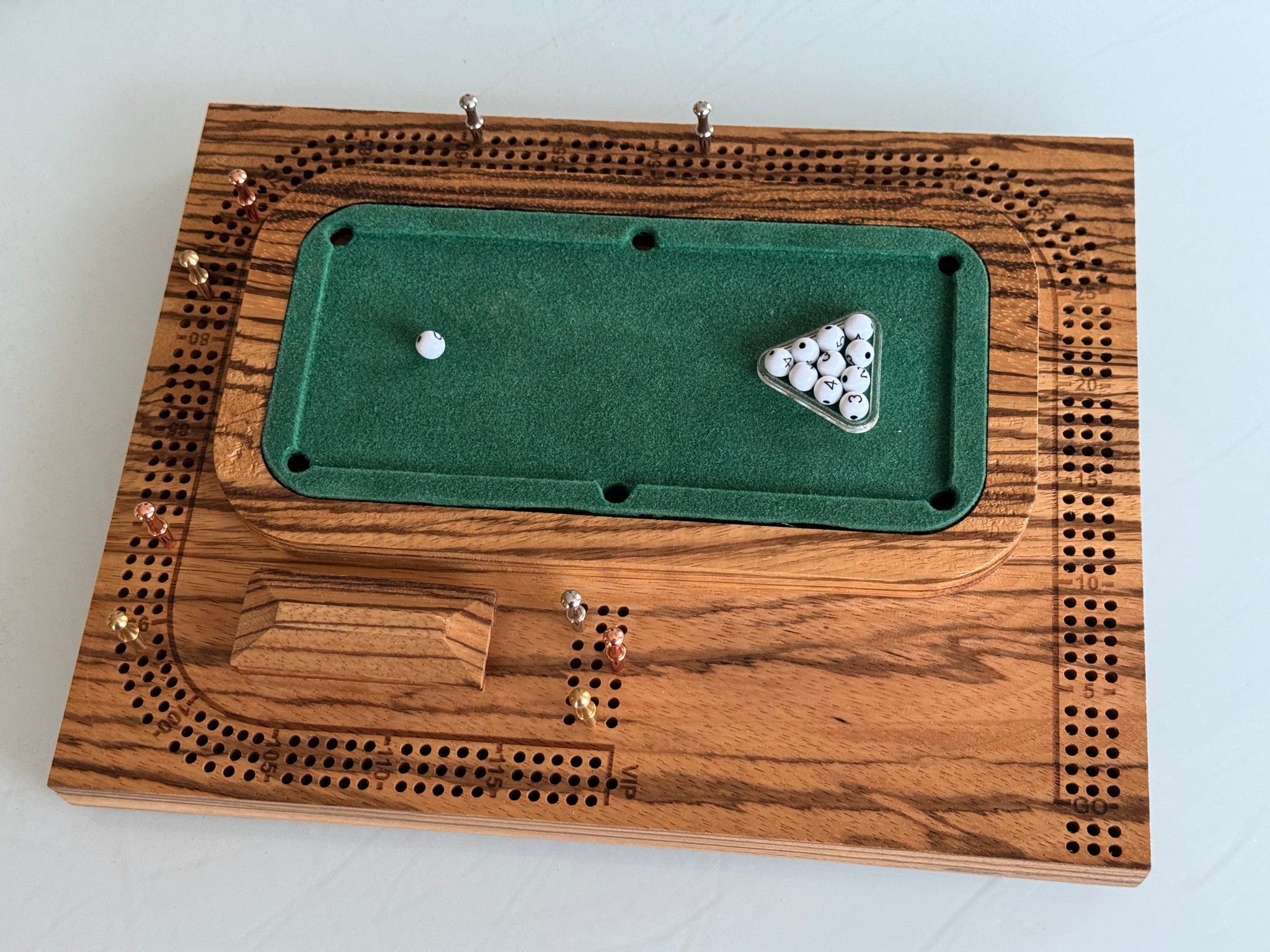 Zebrawood Pool / Billiards Table Cribscape – Cribscapes 3D Adventure ...