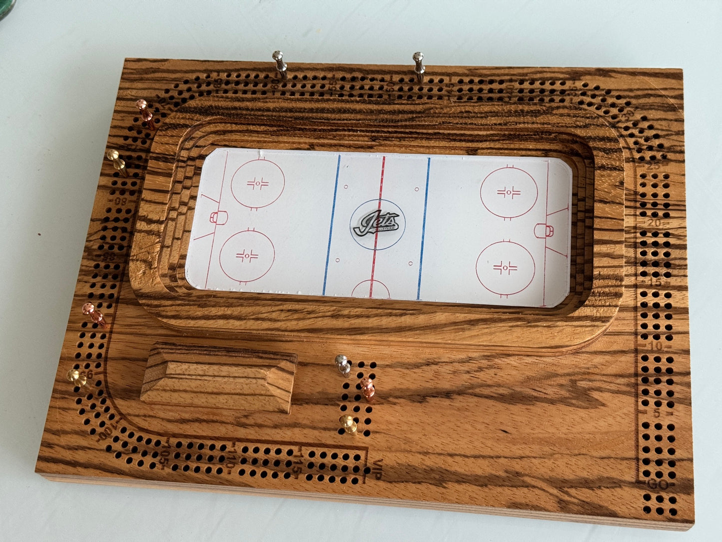 Zebrawood Hockey Arena Cribscape