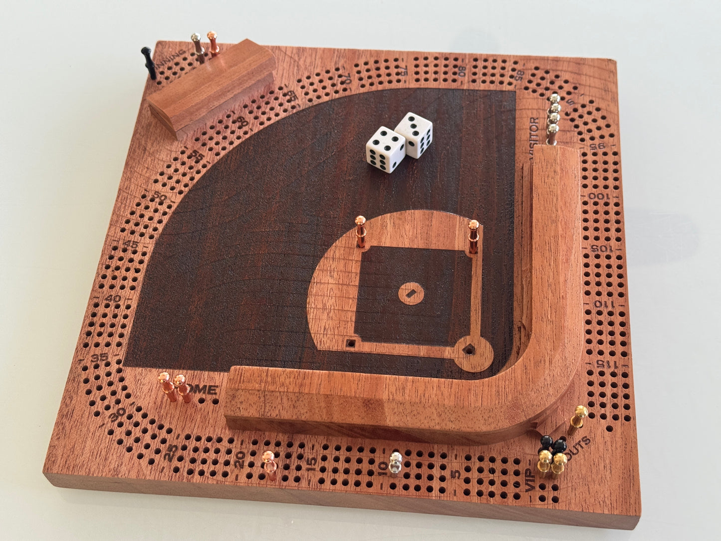 Mahogany 'Diamonds Are Forever' Baseball Cribscape