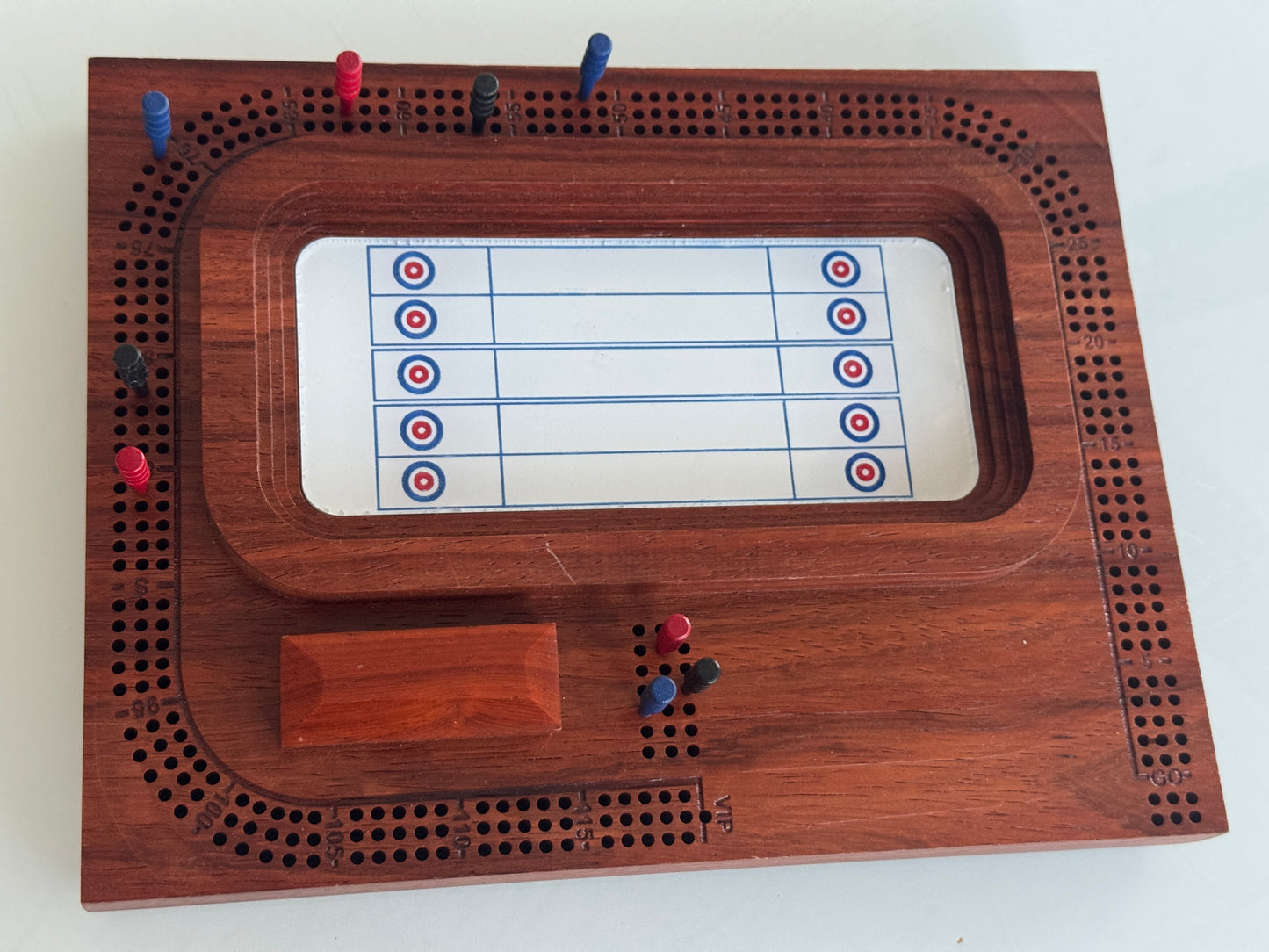 African Paduk Curling Rink Cribscape
