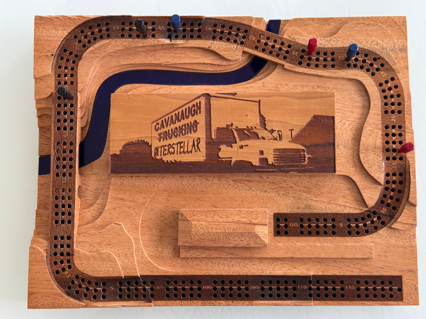 Mahogany  'Plaque' Cribscape