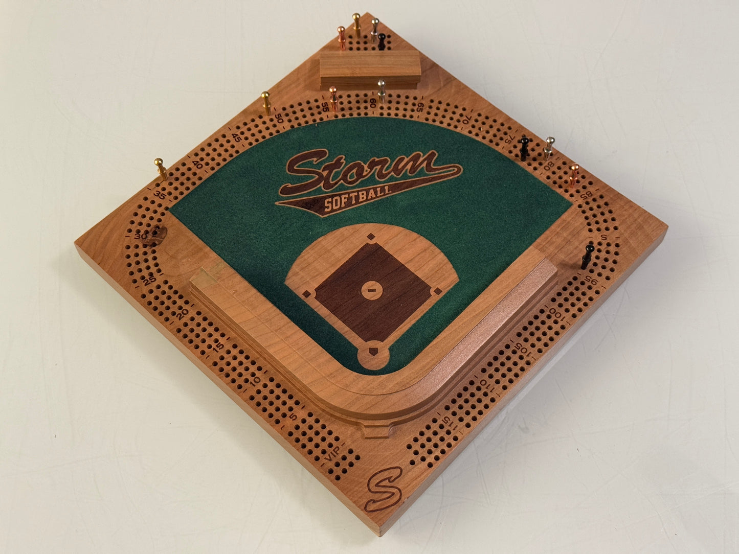 Custom Logo Engraving on Baseball Board