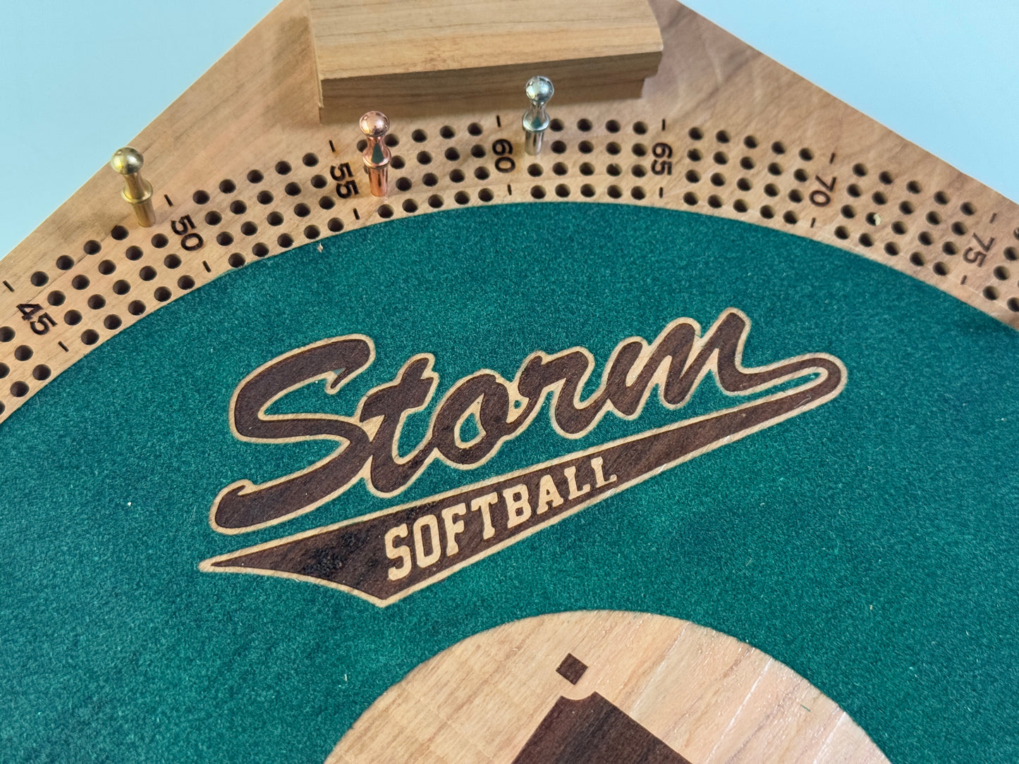 Custom Logo Engraving on Baseball Board