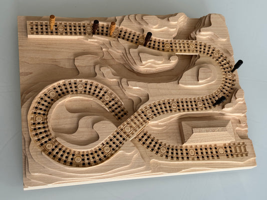Maple 'From the Mountains to the Coast' Railroad Cribscape