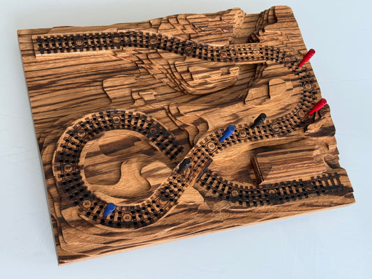 Zebrawood 'From the Mountains to the Coast' Railroad Cribscape