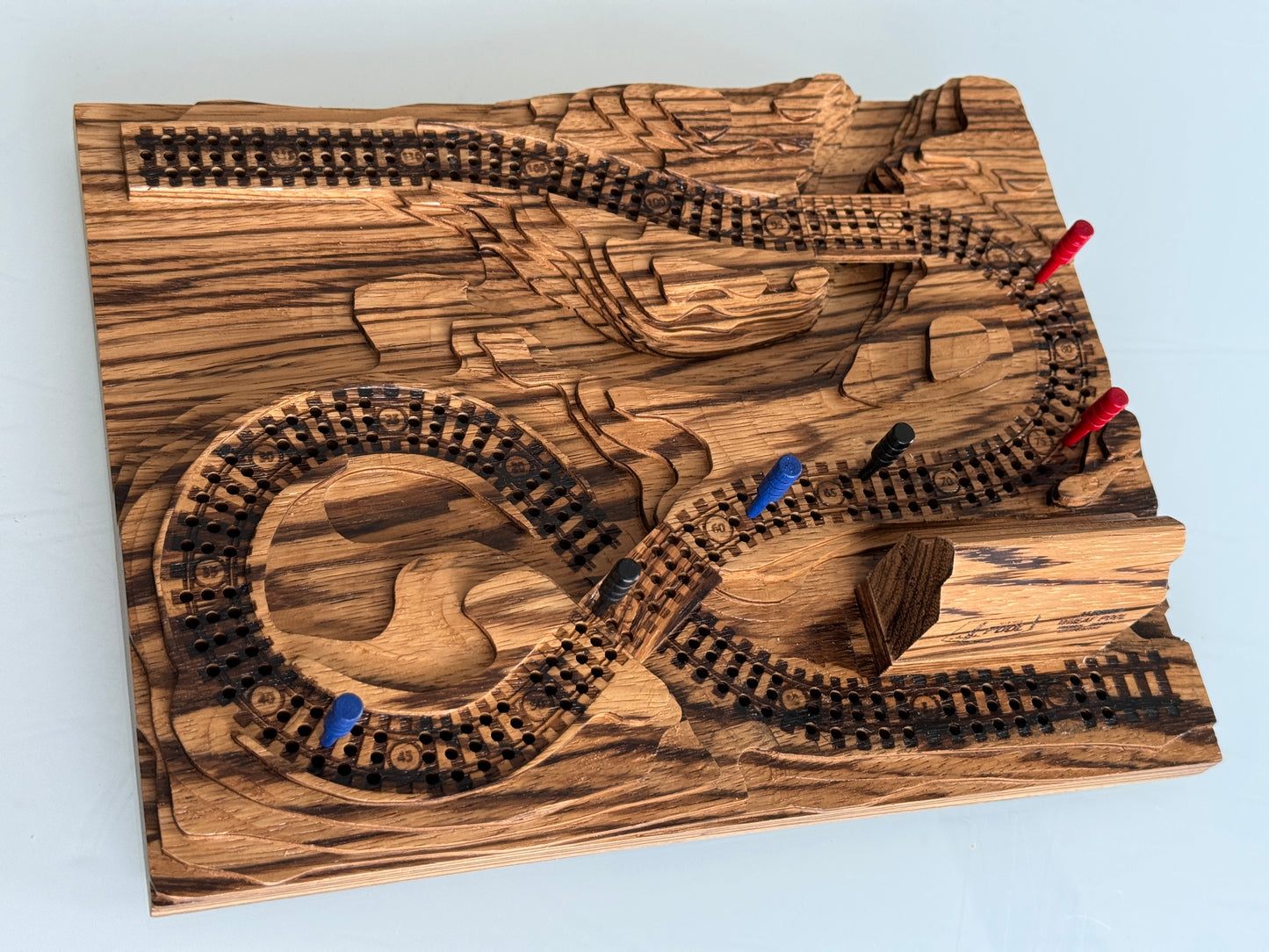 Zebrawood 'From the Mountains to the Coast' Railroad Cribscape