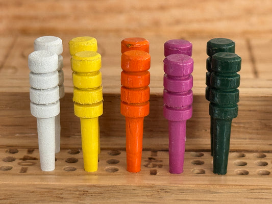 Wooden Cribbage Pegs (Custom Colors!)