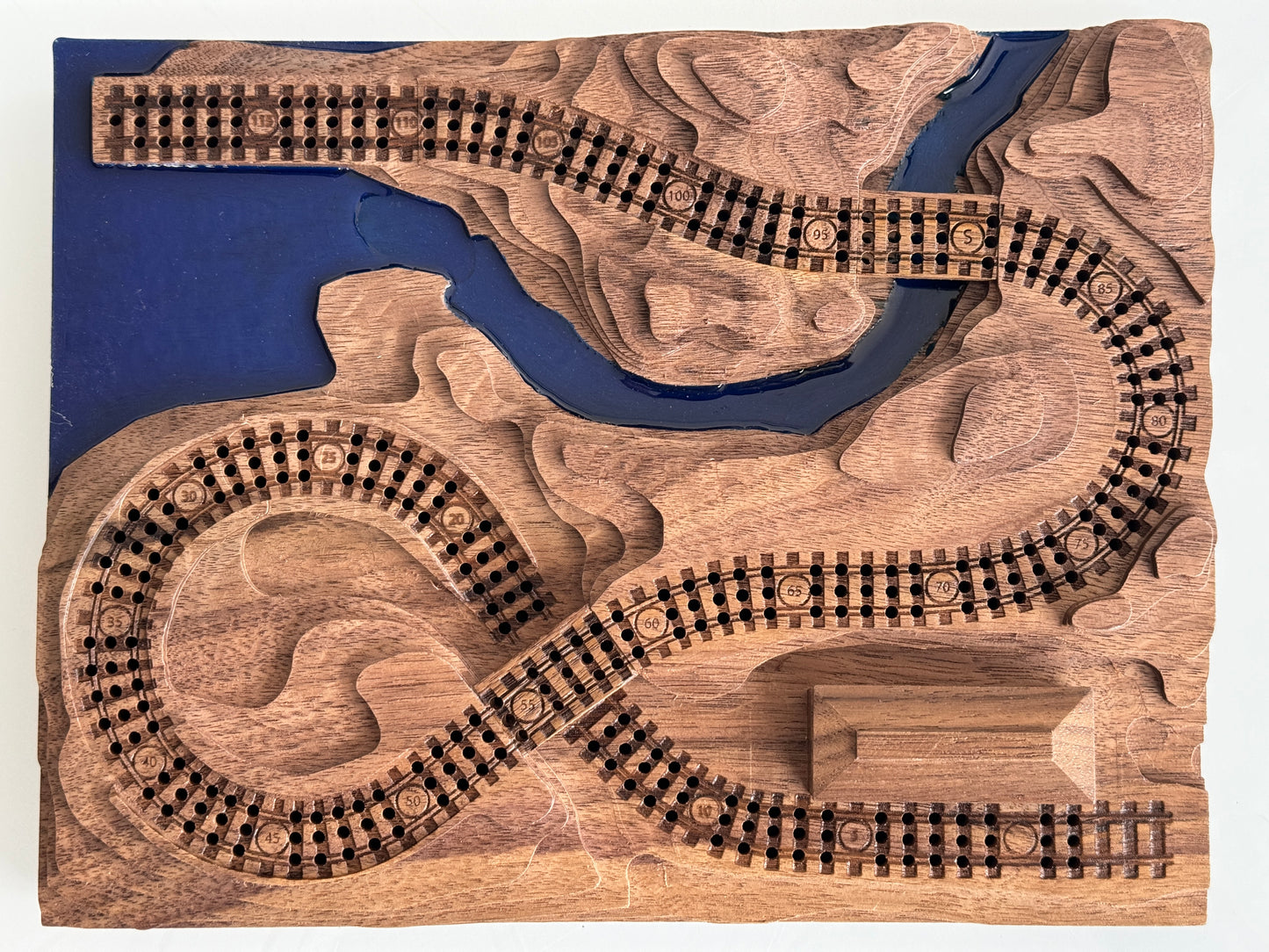 Walnut 'From the Mountains to the Coast' Railroad Cribscape