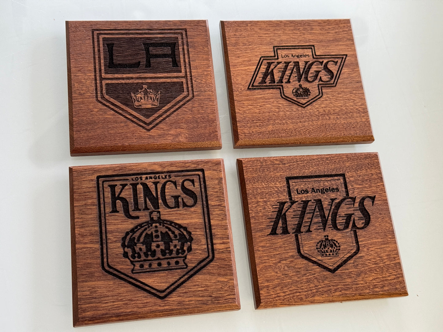 Custom Logo Engraving on Coasters (Set of 4)