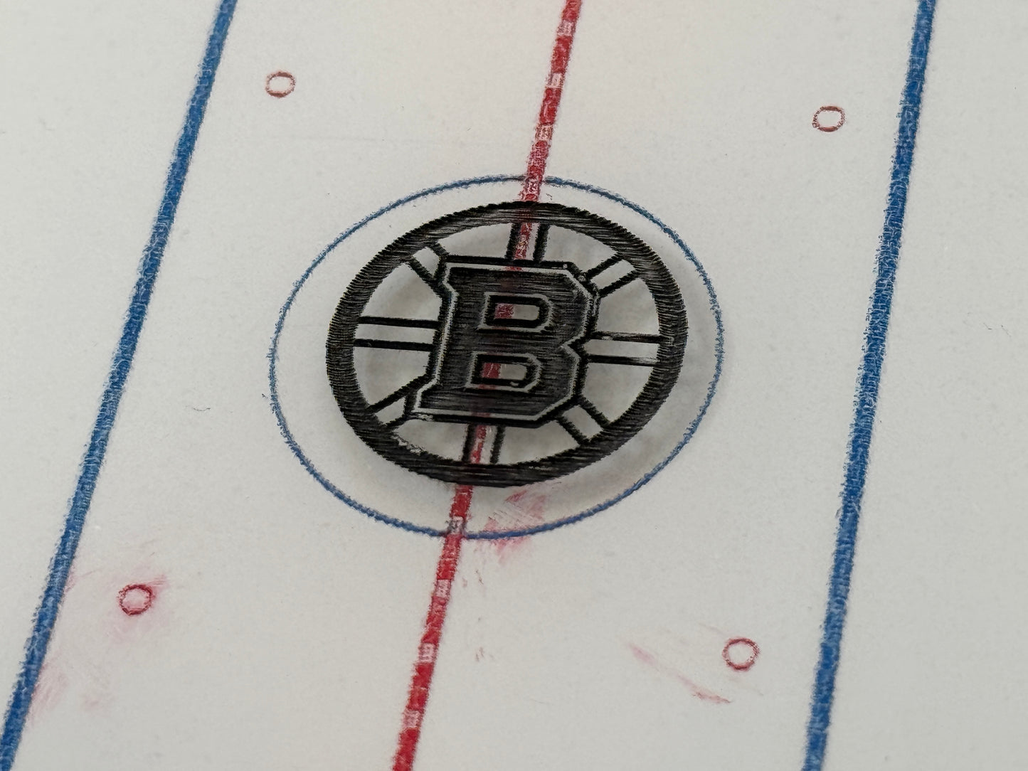 Custom Logo Engraving Centre Ice