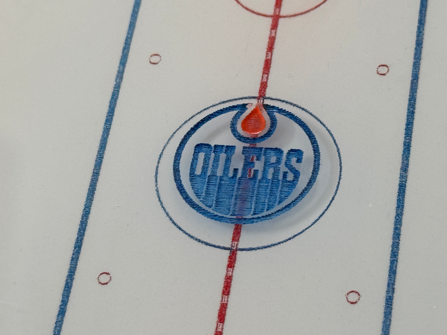 Custom Logo Engraving Centre Ice