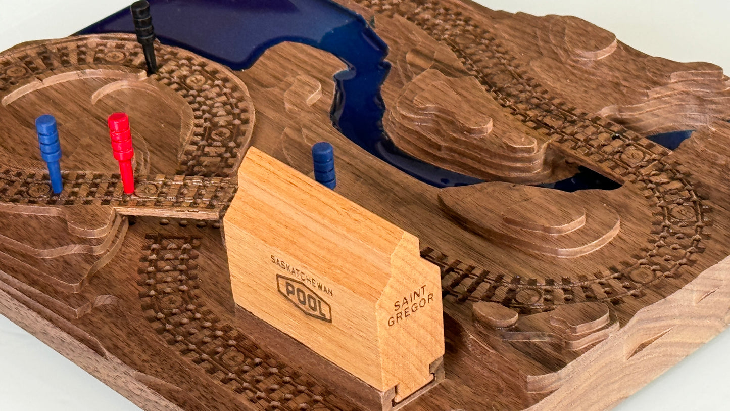 Walnut 'From the Mountains to the Coast' Railroad Cribscape