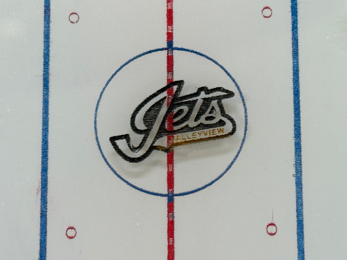 Custom Logo Engraving Centre Ice