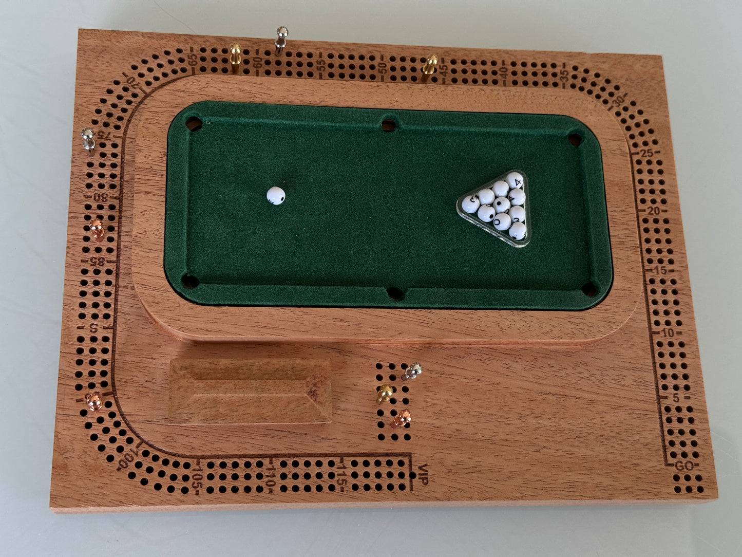 Mahogany Pool / Billiards Table Cribscape