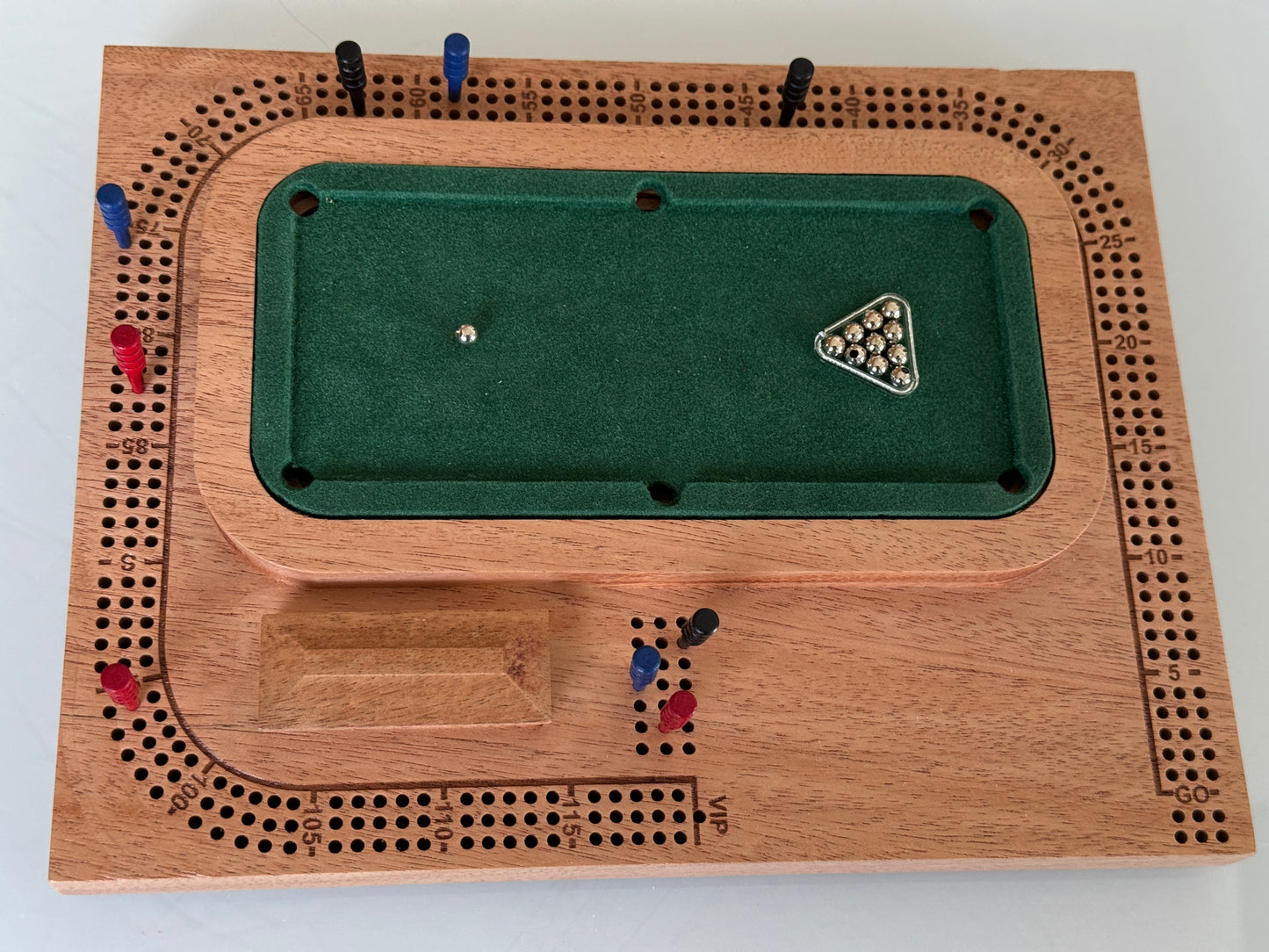 Mahogany Pool / Billiards Table Cribscape