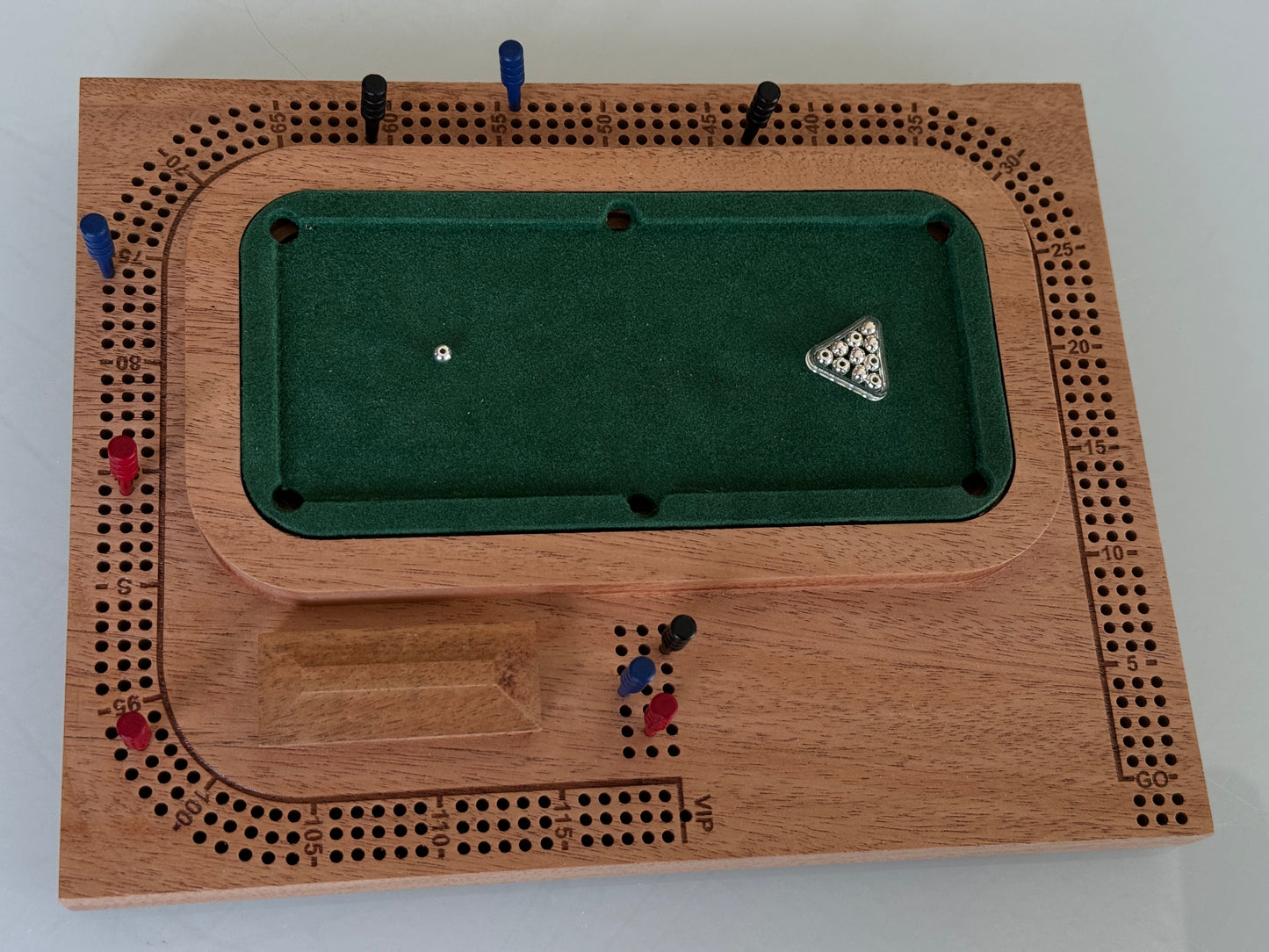 Mahogany Pool / Billiards Table Cribscape