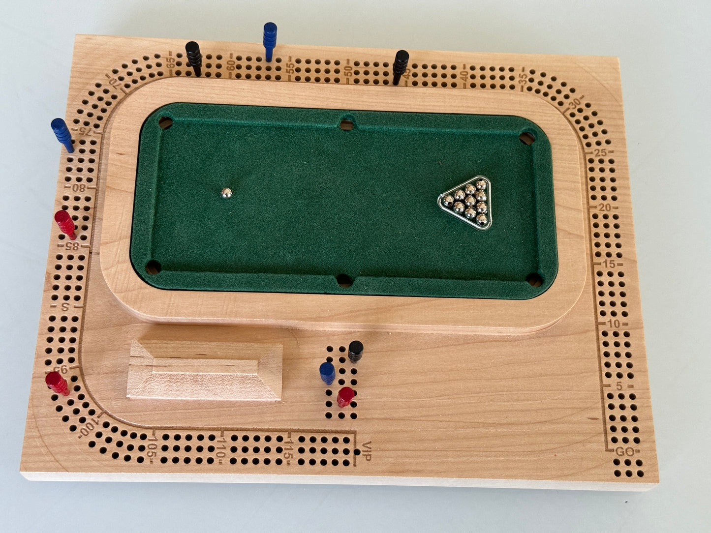 Maple Pool / Billiards Table Cribscape