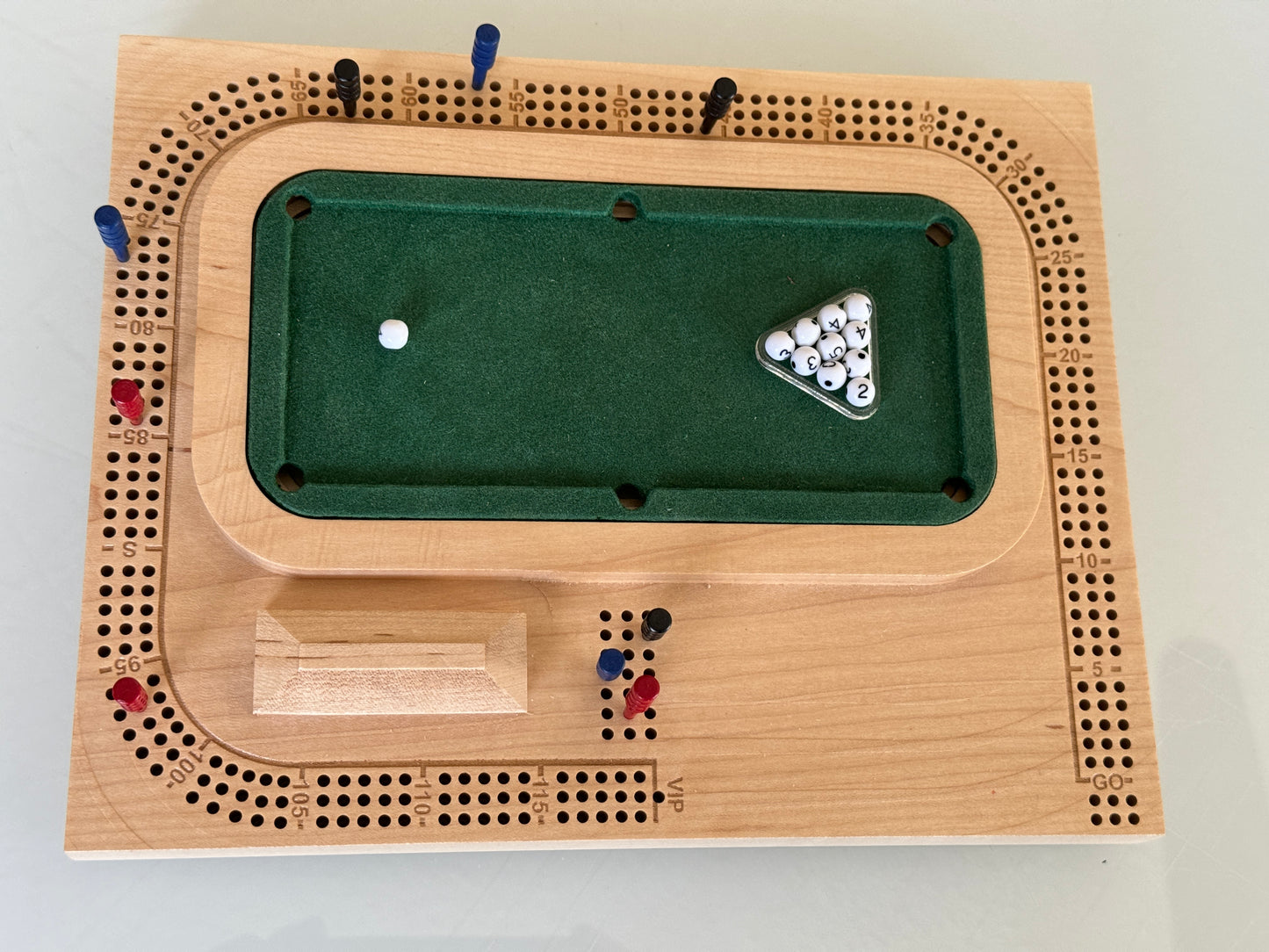 Maple Pool / Billiards Table Cribscape
