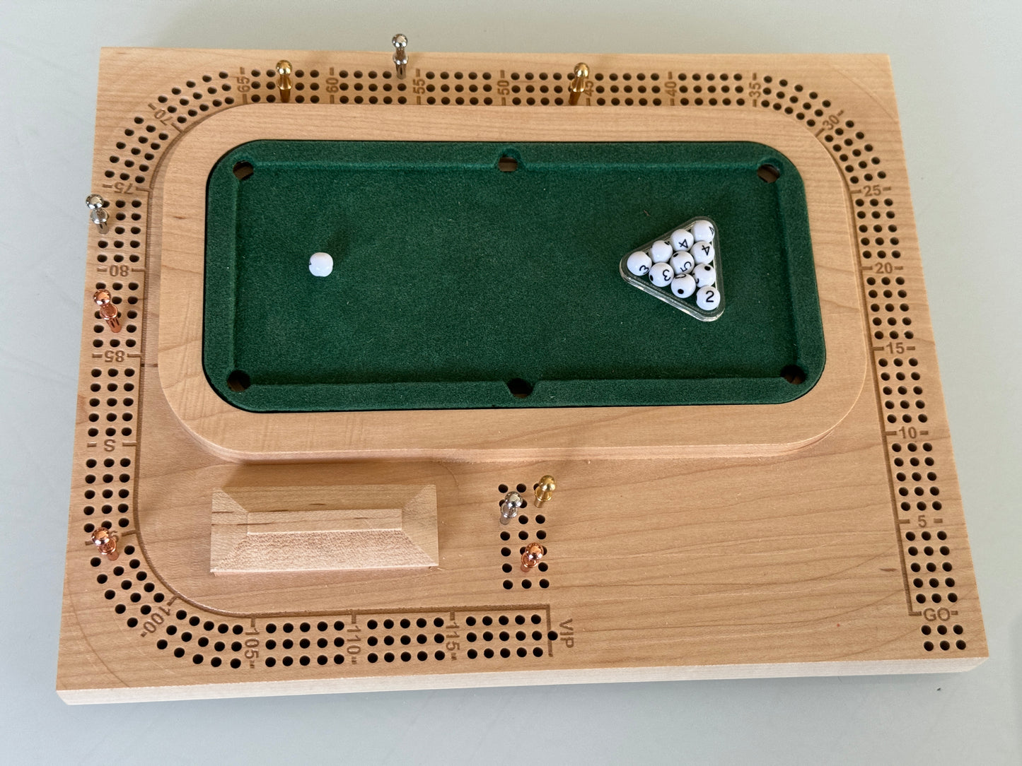 Maple Pool / Billiards Table Cribscape