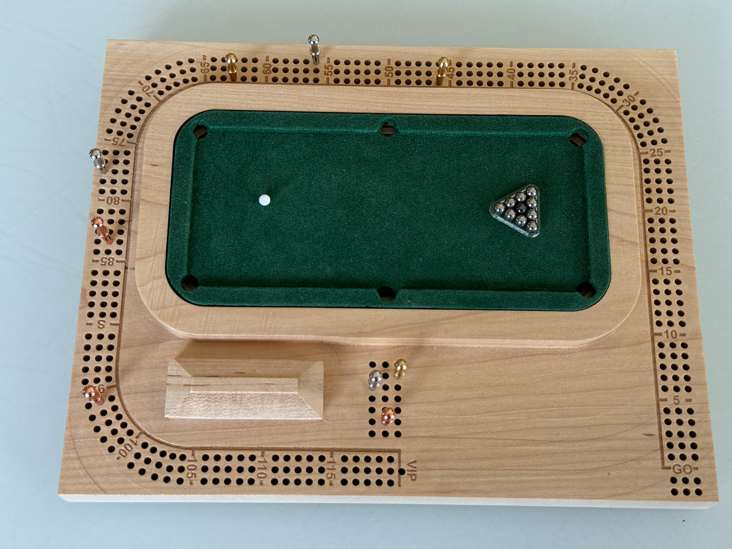 Maple Pool / Billiards Table Cribscape